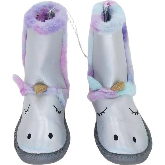Harper Canyon Kids Unicorn Boots - Cute Girls Footwear Size 5 - Picture 5 of 6